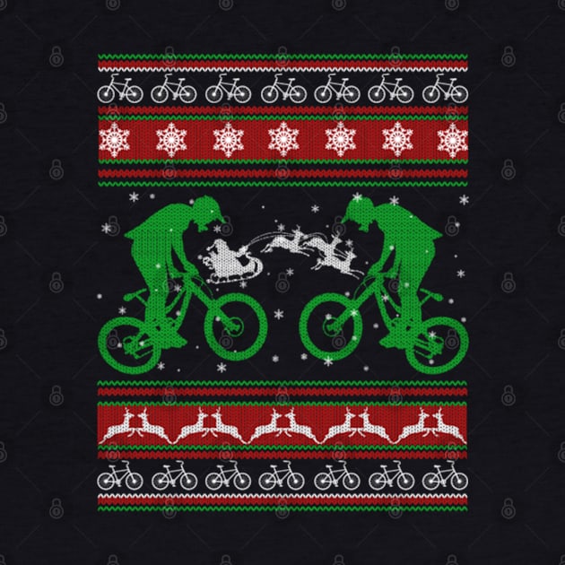 Bicycle Ugly Christmas Sweater Xmas Gifts For Cycling Lover by uglygiftideas